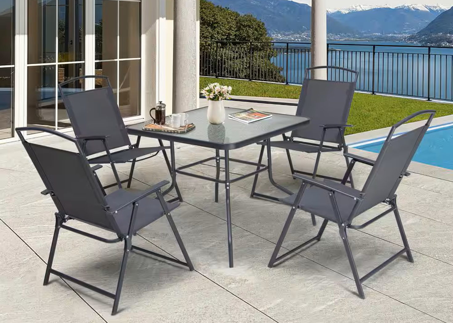 SEVILLE 4 SEATER OUTDOOR DINING SET