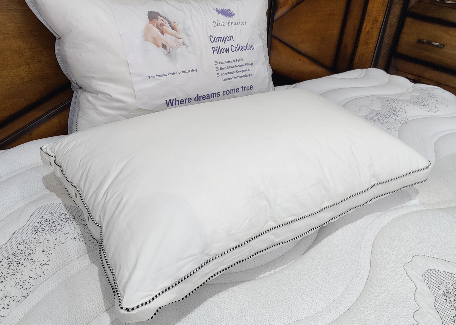 SILK FIBRE PILLOW- 43CM X 68CM (WP2304)