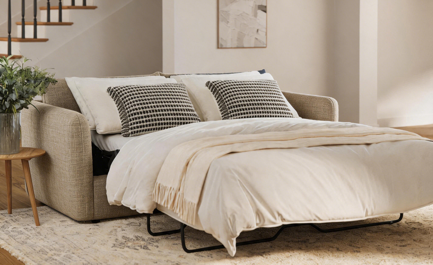 SOFA BED-BROWN (JL-24010)