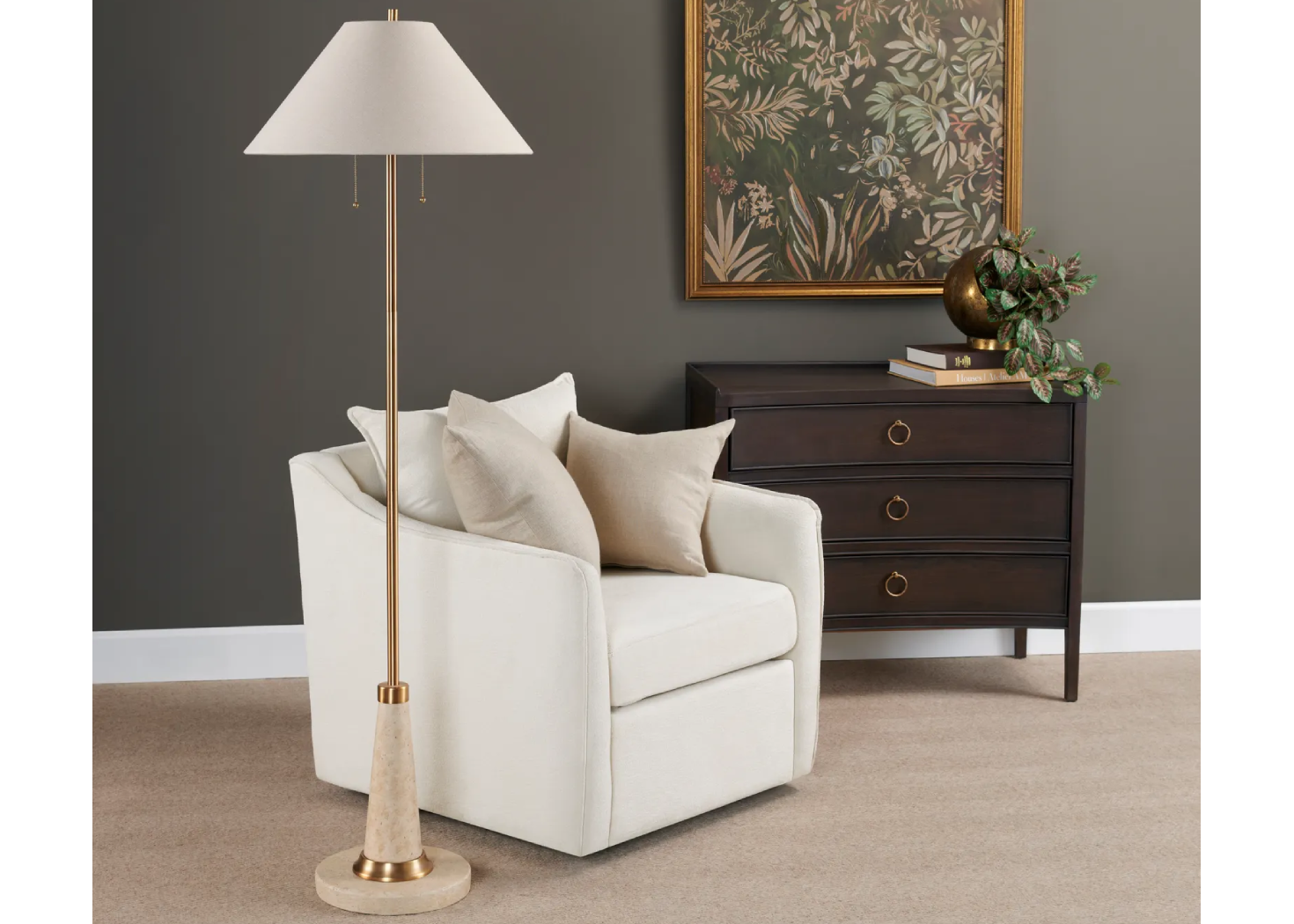 ZEVA TWIN PULLS FLOOR LAMP (CVAVP2231)