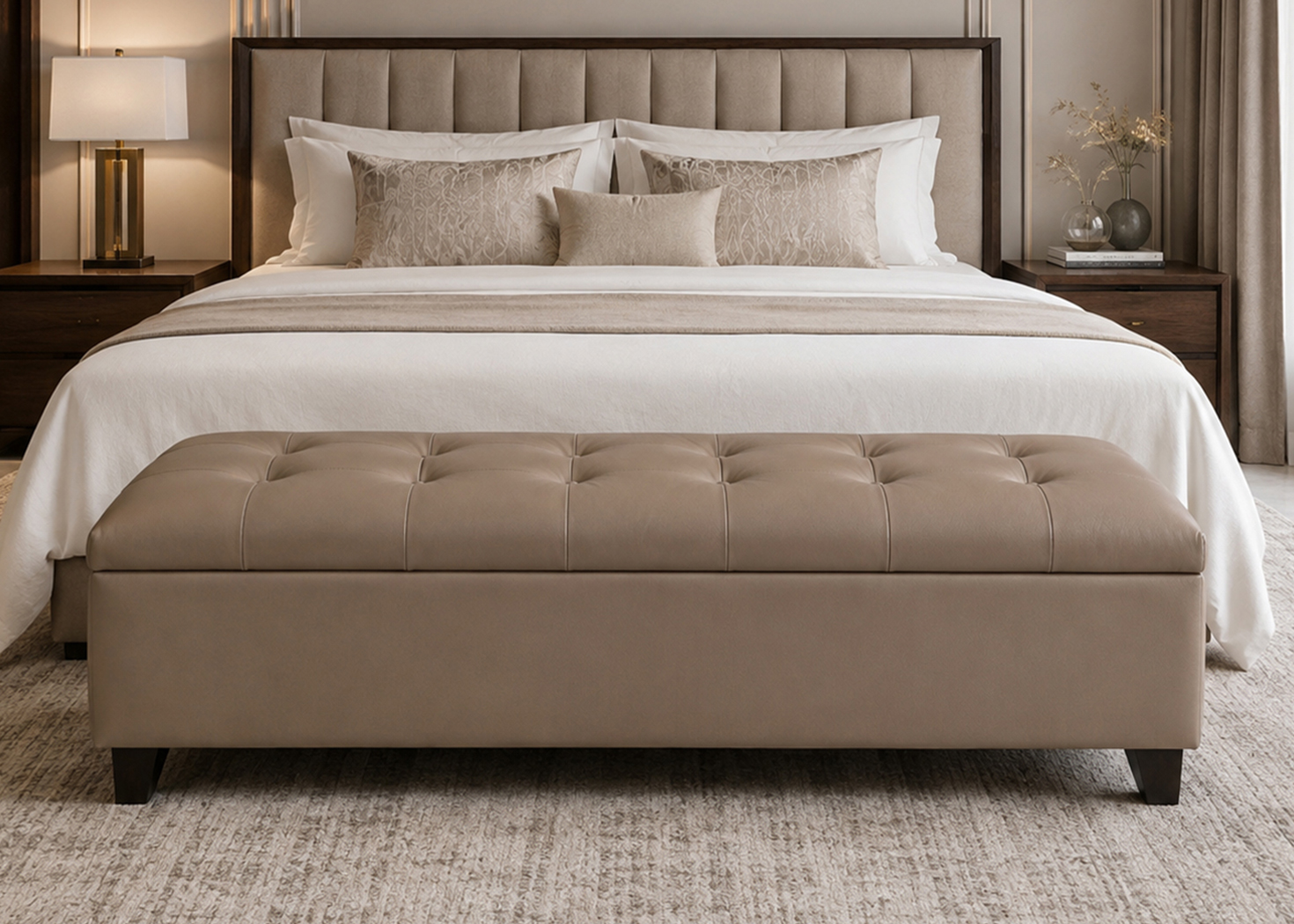 BED STOOL MADRID - BROWN (301-1)