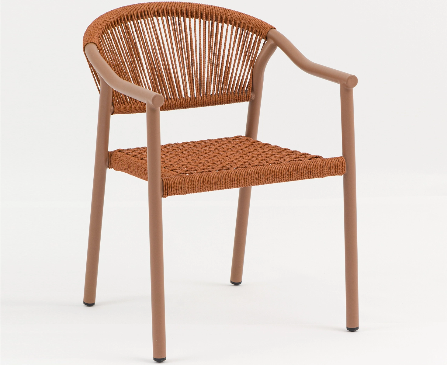 CEPHAS RATTAN CHAIR - ORANGE