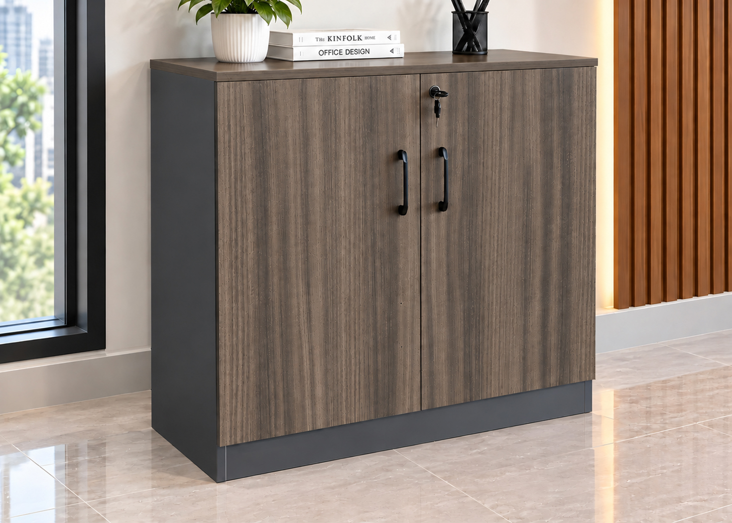 2 DOOR CREDENZA - EUCALYPTUS (RY-2EL)