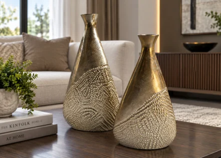 2 PC SET FLOWER VASE (OSR11074A/OSR11074B)