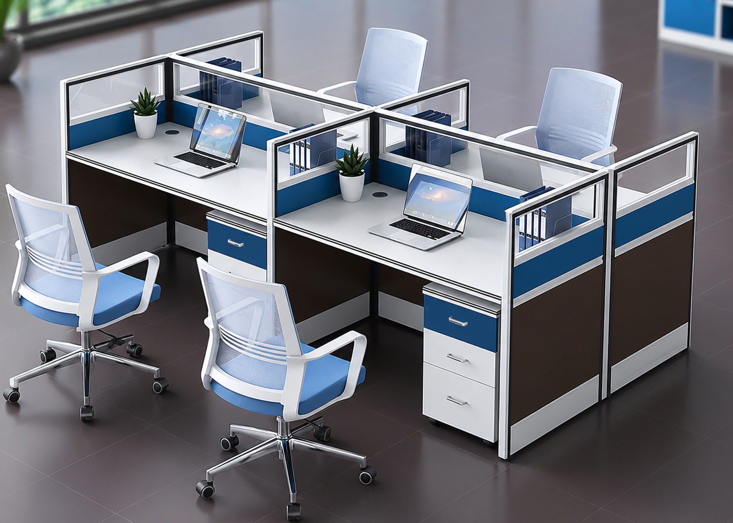 4 SEATER WORKSTATION (RY-BWT-04)