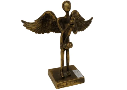 ALUMINIUM RAW ANTIQUE GOLD ANGEL (STH-483)