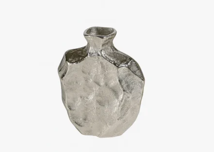 ALUMINIUM RAW NICKEL VASE (STH-831-S)