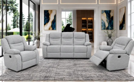 BALI 5 SEATER RECLINER SOFA (3+1+1)-BEIGE