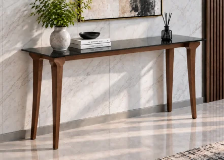 NODI GLASS CONSOLE TABLE