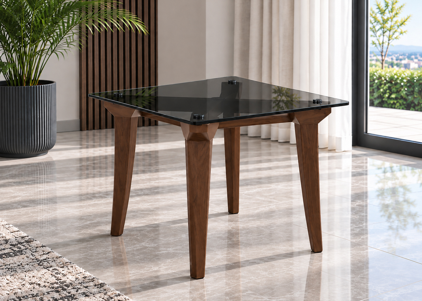 NODI GLASS END TABLE