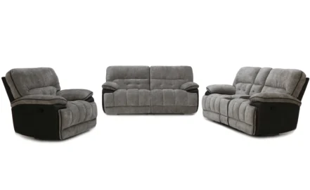 CANTON 6 SEATER RECLINER SOFA-GREY