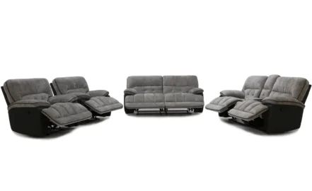 CANTON 7 SEATER RECLINER SOFA-GREY