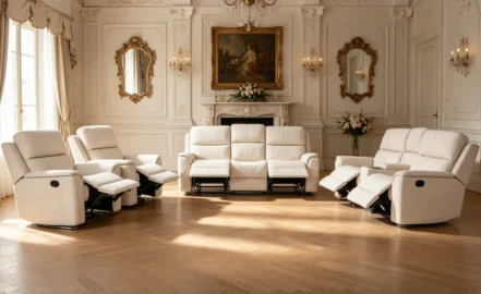 JEREMY 7 SEATER RECLINER SOFA - BEIGE