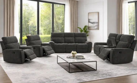 MARINA 7 SEATER RECLINER SOFA SET-GREEN
