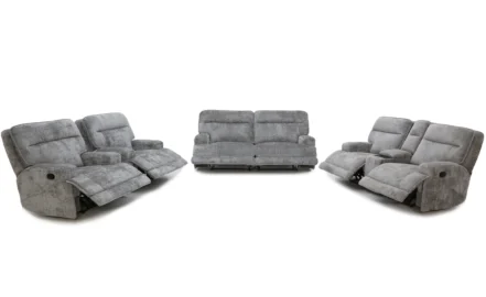 MARTOS CORNER RECLINER SOFA – LT GREY
