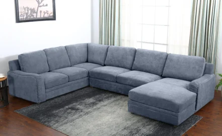 MIAMI CORNER RECLINER SOFA SET - GREY
