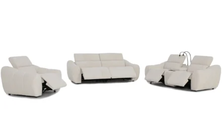 NATUZI 7 SEATER RECLINER SOFA – BEIGE