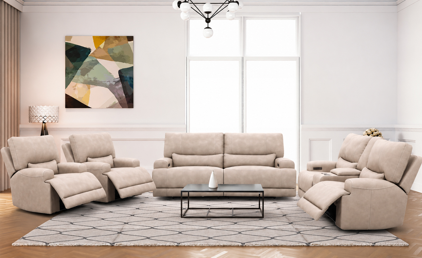 SINFONIA 7 SEATER POWER RECLINER SET