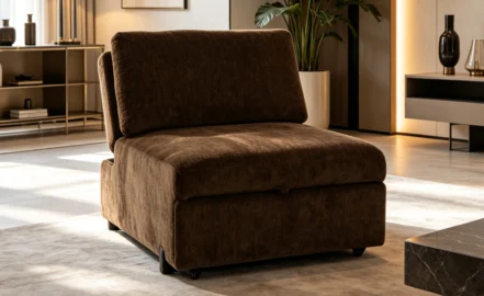 VIGO MULTIFUNCTIONAL CONVERTIBLE SOFA BED CHAIR - BROWN